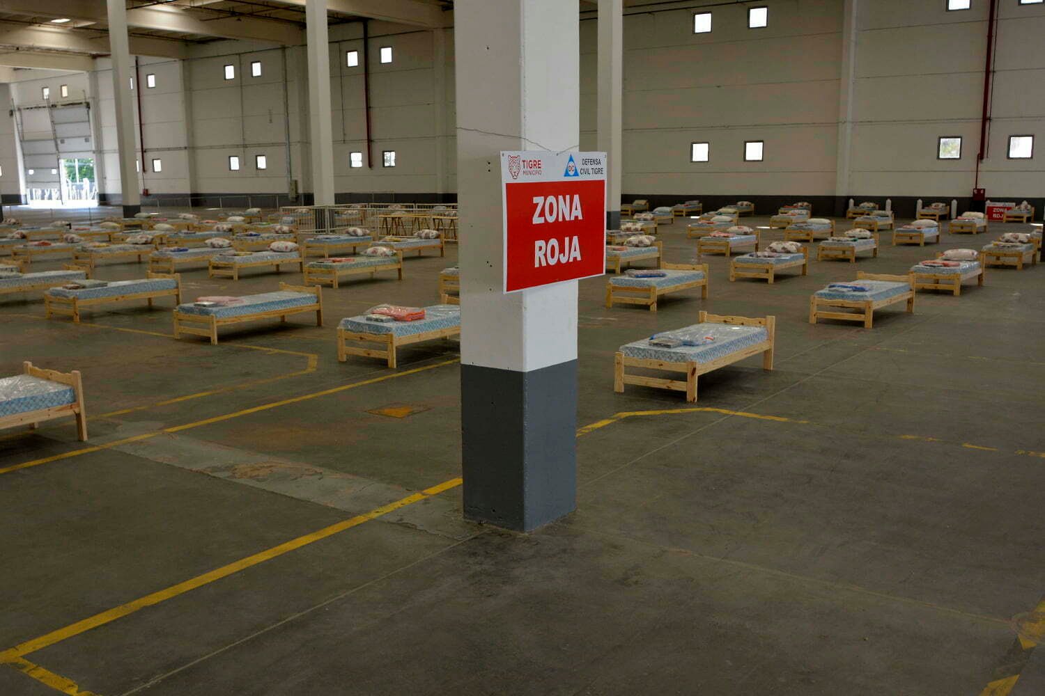 Coronavirus: Tigre preparó un centro de aislamiento con 500 camas