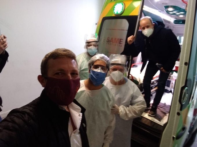 Tras estar 12 días internado Insaurralde dejó el hospital