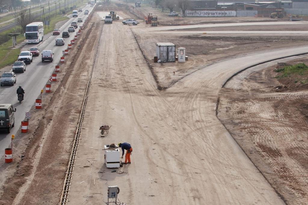 Avances en la construcción de la autopista Perón