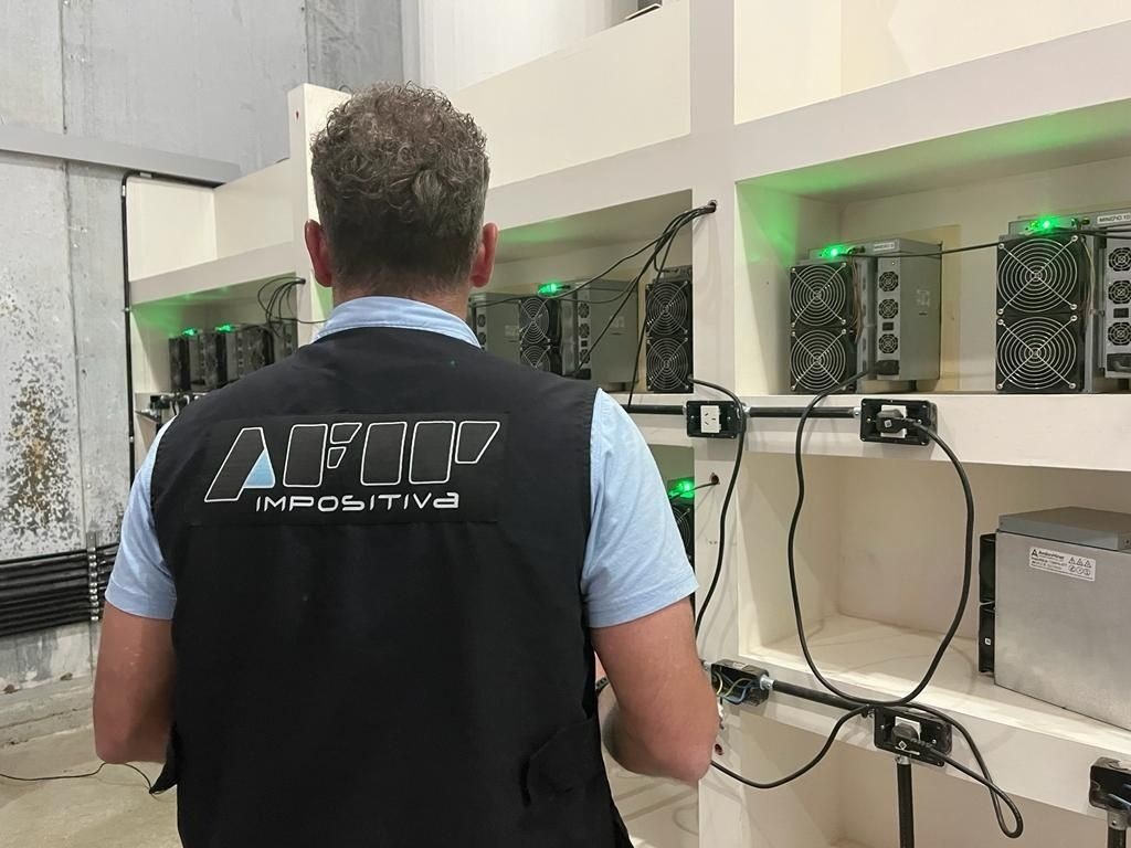 La AFIP detecta una granja de criptomonedas