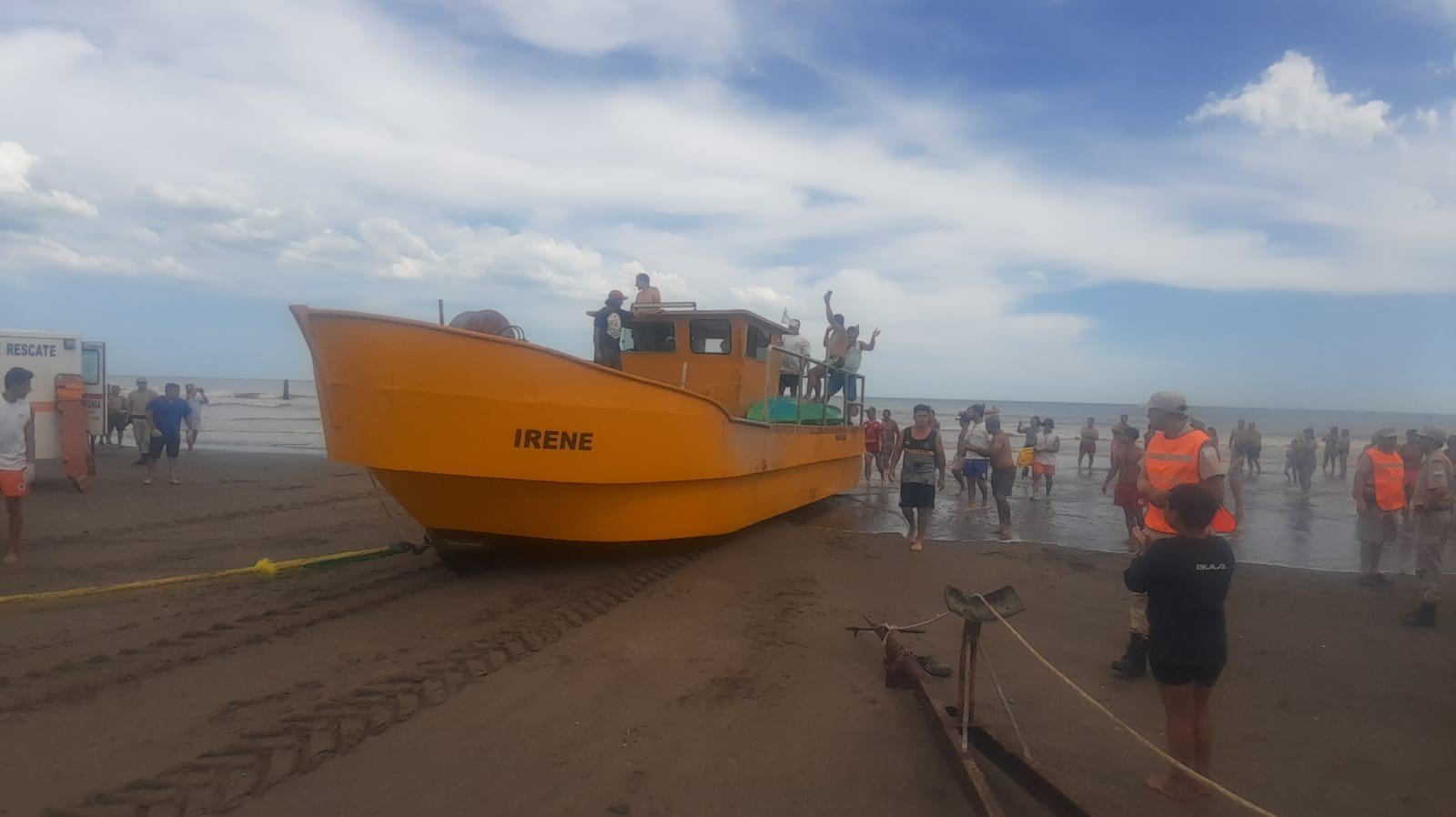 Los kayakistas de Monte Hermoso fueron rescatados