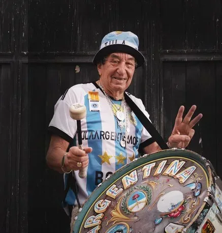 Murió Tula, el hombre del bombo